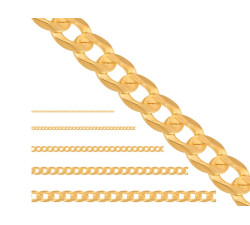 Złoty łańcuszek 585 SPLOT PANCER 55 CM 10,8g