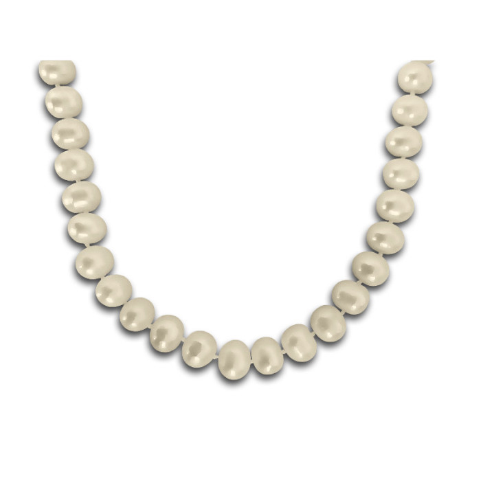 Srebrny naszyjnik 925 z białymi perełkami