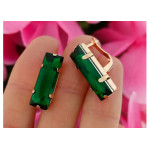 Komplet biżuterii zielone kamienie na prezent