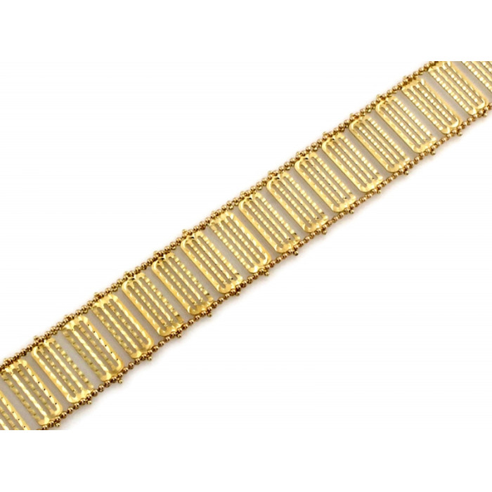 Złota bransoletka 585 z ruchomych elementów