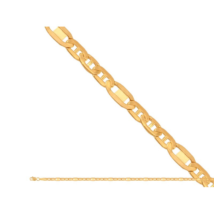 Złoty łańcuszek 585 SPLOT GUCCI Z BLASZKAMI 45cm 4,35g