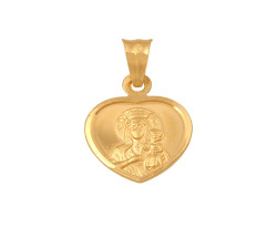 Złoty medalik 585 Matka Boska w sercu 1,4 g