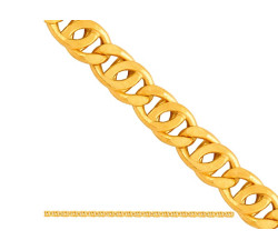 Złoty łańcuszek 585 TIGRA DIAMENTOWANY 50 cm 2,40g
