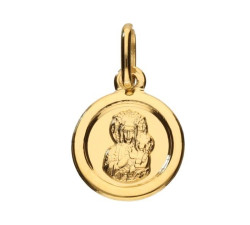 Złoty medalik 585 Matka Boska Częstochowska 0,73 g