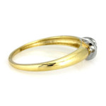 Złoty pierścionek zaręczynowy 585 z cyrkonią 1,27 g