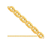 Złoty łańcuszek 585 TIGRA Z ROWKIEM 45 CM 5,25G