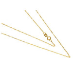 Złoty łańcuszek 585 SPLOT SINGAPUR 55cm 0,71g