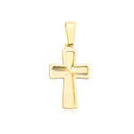 Złoty krzyż 585 diamentowany krzyżyk 0,71 g