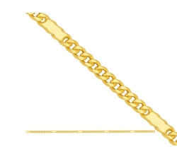 Złoty łańcuszek 585 SPLOT PANCERKA Z BLASZKAMI 42 CM 1,80g