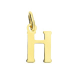 Srebrna zawieszka 925 pozłacana litera H