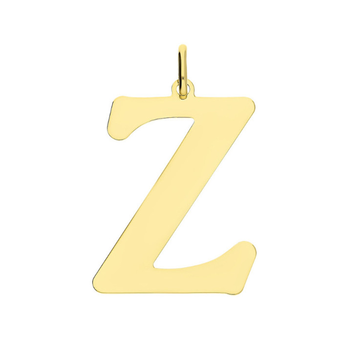 Srebrna zawieszka 925 pozłacana litera Z