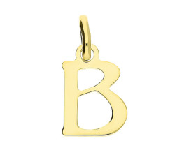 Srebrna złocona zawieszka 925 litera B 0,7g