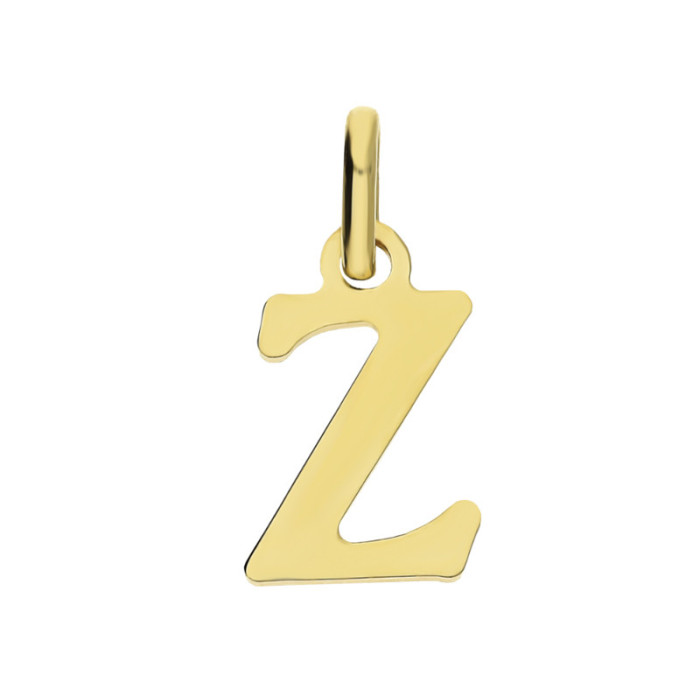 Srebrna złocona zawieszka 925 litera Z 0,6g