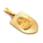 Złoty medalik 585 Matka Boska Częstochowska 1,12g