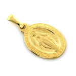 Złoty medalik 585 Matka Boska Niepokalana 1,53g