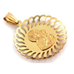 Złoty medalik 585 Matka Boska ażurowe 2,83g
