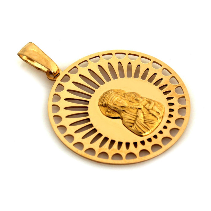 Złoty medalik 585 Matka Boska Częstochowska 1,55g