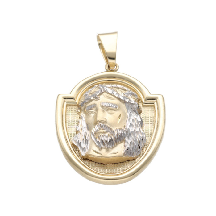 Złoty medalik 585 wizerunek Jezusa na chrzest 12,58g