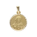 Złoty medalik 585 Jezusa Chrystus na chrzest 2,11g