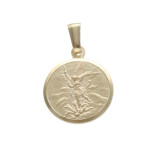 Złoty medalik 585 Michał Archanioł na chrzest 1,53g