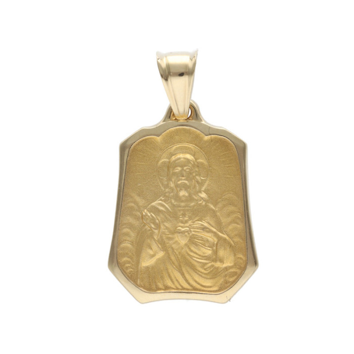 Złoty medalik 585 Zmartwychwstały Jezus 5,56g
