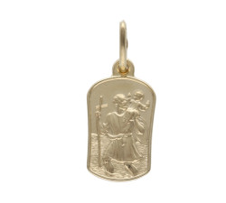 Złoty medalik 585 Św. Krzysztof komunia chrzest 1,6g