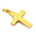 Złoty krzyż 585 Krzyżyk z Jezusem na Chrzest 1,75g
