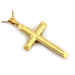 Złoty krzyż 333 Krzyżyk z Jezusem na Chrzest 1,71g