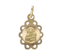 Złoty medalik 585 Chrzest Matka Boska 0,87g