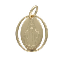 Złoty medalik 585 Chrzest Matka Boska Cudowna 0,79g
