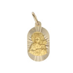 Złoty medalik 585 Chrzest Komunia Maryja 1,78g