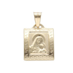 Złoty medalik 585 Matka Boska Chrzest Komunia 0,93g