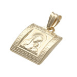 Złoty medalik 585 Matka Boska Chrzest Komunia 0,93g
