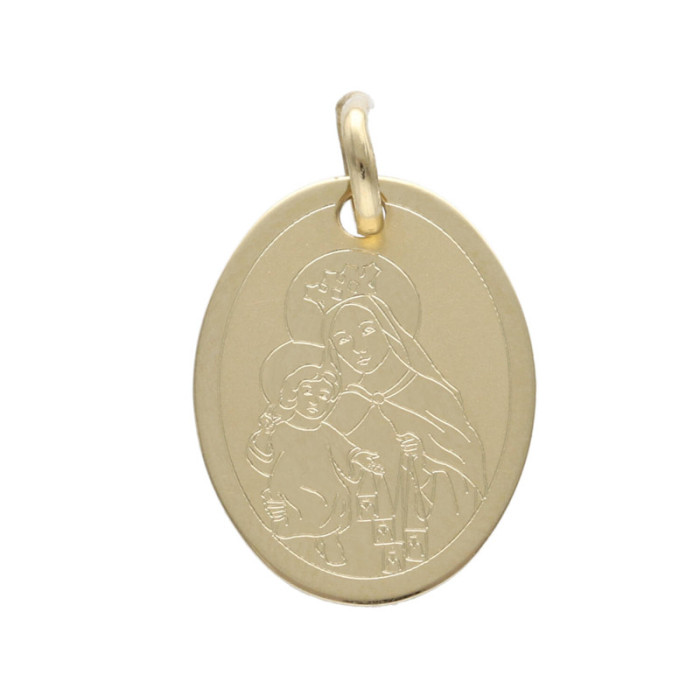 Złoty medalik 585 dla dziecka na Chrzest Komunie 1,08g