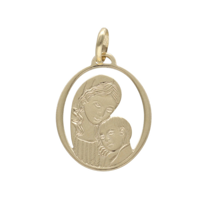 Złoty medalik 585 dla dziecka na Komunie Chrzest 1,17g