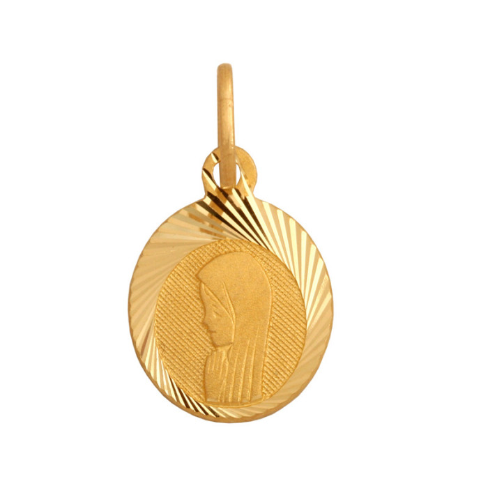Złoty medalik 585 Matka Boska na Chrzest 0,80g
