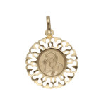 Złoty medalik 585 Chrzest Matka Boska serca 0,85g