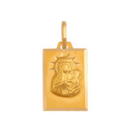 Złoty medalik 585 Matka Boska z dzieciątkiem Chrzest 0,90g