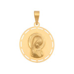 Złoty medalik 585 Matka Boska profil Chrzest 0,90g
