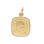 Złoty medalik 585 papież Jan Paweł II Chrzest 1,61g