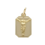 Złoty medalik 585 ukrzyżowany Jezus Chrzest 0,87g