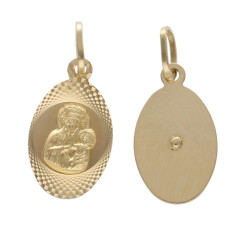 Złoty medalik 585 Chrzest Matka Boska z Jezusem 0,91g