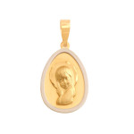 Złoty medalik 585 Matka Boska modląca Chrzest 1,05g