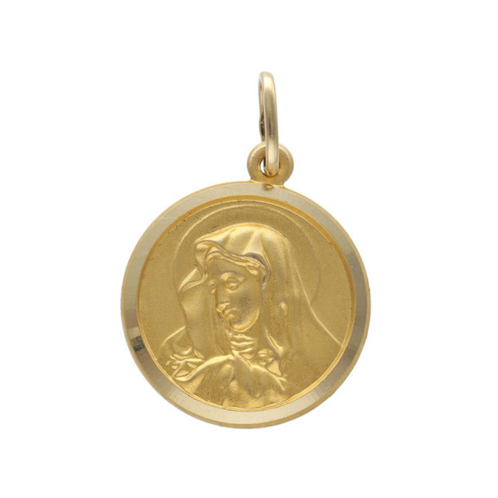 Złoty medalik 585 Chrzest Maryja Matka Boska