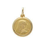 Złoty medalik 585 Maryja Matka Boska Chrzest
