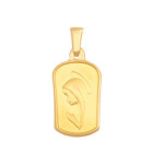 Złoty medalik 585 Matka Boska modląca Chrzest 1,40g