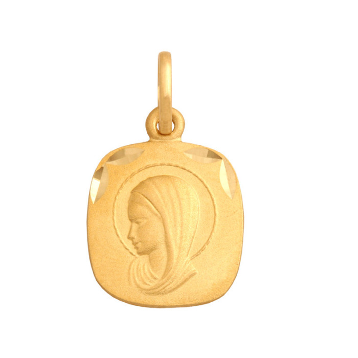 Złoty medalik 585 Matka Boska profil Chrzest 1,55g