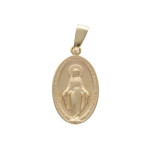 Złoty medalik 585 Chrzest Matka Boska Cudowna