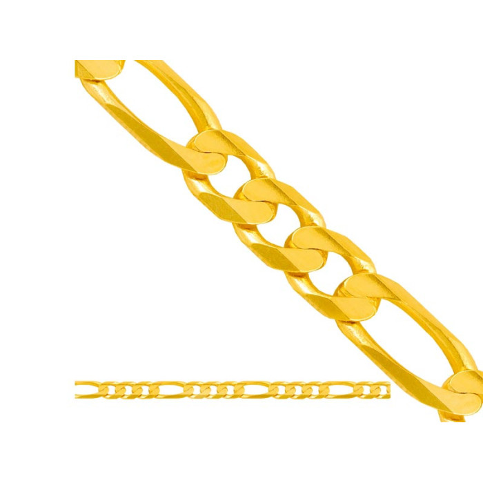 Złoty łańcuszek 585 SPLOT FIGARO 50cm 2,70g