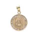 Złoty medalik 585 Chrzest podobizna Jezusa 1,56g
